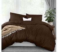 Utopia Bedding Juego de Funda de edredón tamaño Queen - 1 Funda de edredón con 2 Fundas de Almohada - Funda de edredón de 3 Piezas con Cierre de Cremallera - Microfibra cepillada ultrasuave, 90 x 90