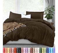 Utopia Bedding Juego de Funda de edredón tamaño Queen - 1 Funda de edredón con 2 Fundas de Almohada - Funda de edredón de 3 Piezas con Cierre de Cremallera - Microfibra cepillada ultrasuave, 90 x 90