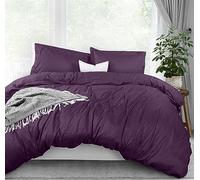 Utopia Bedding Juego de Funda de edredón tamaño Queen - 1 Funda de edredón con 2 Fundas de Almohada - Funda de edredón de 3 Piezas con Cierre de Cremallera - Microfibra cepillada ultrasuave, 90 x 90