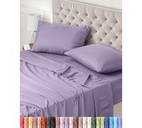 Utopia Bedding Juego de Sabanas 4 Piezas 135x190 - Poliéster Microfibra Cepillada - Oeko-Tex Certificado - Sábana Bajera, Sábana Plana y 2 Fundas de Almohada 50x75 (Cama 135, Lavanda)