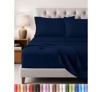 Utopia Bedding Juego de Sabanas 4 Piezas, 150x200cm, Azul Marino