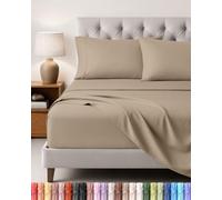 Utopia Bedding Juego de Sabanas 4 Piezas, 180x200cm, Arena