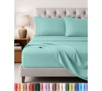 Utopia Bedding Juego de Sabanas 4 Piezas, 180x200cm, Azul SPA