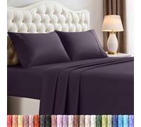 Utopia Bedding Juego de sábanas de 4 Piezas, Microfibra cepillada, Resistente al Encogimiento y a la decoloración, fácil Cuidado (King, Morado)