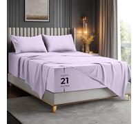 Utopia Bedding Juego de sábanas de Microfibra Suave de 4 Piezas, sábanas de Lujo de Hotel con Bolsillos Profundos, Fundas de Almohada Bordadas, sábana Bajera con Bolsillo de Almacenamiento Lateral,