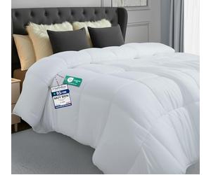 Utopia Bedding Ligero Edredón 135x200 cm, Edredon Cama 80, Fibra Hueca Siliconada Relleno, Nordico de Microfibra con Pestañas en Las Esquinas (Blanco)