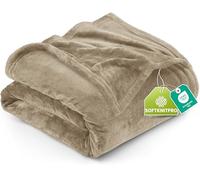 Utopia Bedding Manta Franela Polar, Manta para Sofá - (Camel, 228x228 cm)