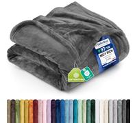 Utopia Bedding Manta Franela Polar, Manta para Sofá - (Gris, 228x259 cm)