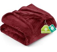 Utopia Bedding Manta Polar. Manta Ligera para La Cama, El Sofá O El Sillón. Adecuada para Todas Las Estaciones [259x228 cm, Borgoña]