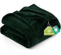 Utopia Bedding Manta Polar. Manta Ligera para La Cama, El Sofá O El Sillón. Adecuada para Todas Las Estaciones [228x228 cm, Verde Bosque]