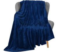 Utopia Bedding Manta Polar. Manta Ligera para La Cama, El Sofá O El Sillón. Adecuada para Todas Las Estaciones [152x127 cm, Azul Marino]
