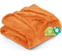 Utopia Bedding Manta Polar. Manta Ligera para La Cama, El Sofá O El Sillón. Adecuada para Todas Las Estaciones [259x228 cm, Naranja Quemado]