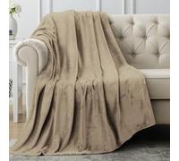 Utopia Bedding Manta Polar. Manta Ligera para La Cama, El Sofá O El Sillón. Adecuada para Todas Las Estaciones [152x127 cm, Camello]