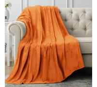 Utopia Bedding Manta Polar. Manta Ligera para La Cama, El Sofá O El Sillón. Adecuada para Todas Las Estaciones [152x127 cm, Naranja Quemado]