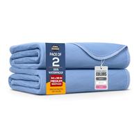 Utopia Bedding (Pack of 2) Waterproof Incontinence Pads Quilted Washable & Absorbent Bed Pad for Adults and Kids 34 x 36 Inches (Blue)