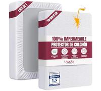 Utopia Bedding Protector Colchón 70 x 140 x 15 cm Impermeable, Certificación Oeko-Tex Funda Colchón, Cubre Colchón Transpirable, Elástico En Todo El Contorno