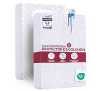 Utopia Bedding Protector Colchón 90 x 190 x 40 cm Impermeable, Certificación Oeko-Tex Funda Colchón, Cubre Colchón Transpirable, Elástico En Todo El Contorno