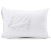 Utopia Bedding Protector De Almohada Impermeable 50 x 70 cm (Juego de 2) con Cremallera, Funda de Almohada De Rizo con Certificado Oeko-Tex