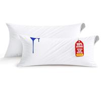 Utopia Bedding Protector de Almohada Impermeable con Cremallera (Paquete de 2) - Funda de Almohada a Prueba de chinches de 20 x 54 Pulgadas