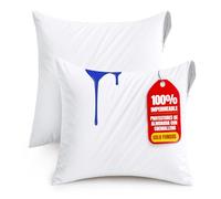 Utopia Bedding Protector de Cojin Impermeable 55x55 cm (Juego de 2) con Cremallera, Funda Cojin Certificado Oeko-Tex