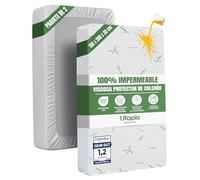 Utopia Bedding Protector de Colchón 150 x 200 x 30 cm (Paquete de 2) Impermeable, Viscosa Premium, Certificación Oeko-Tex, Cubre Colchón Transpirable, Elástico En Todo