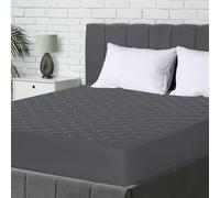 Utopia Bedding Protector de colchón Acolchado 140x200 cm, Microfibra - Transpirable, Funda para colchon estira hasta 30 cm de Profundidad (Cama 140, Gris)