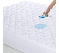 Utopia Bedding Protector de Colchón Impermeable 160x200 cm, Funda Protectora para Cama, Resistente al Agua (Blanco)
