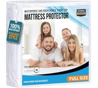 Utopia Bedding - Protector de colchón Impermeable hipoalergénico, sin Vinilo, Transpirable, Funda de colchón (Completo)