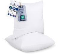 Utopia Bedding Relleno Cojín 40x40 cm Pack de 2 para Cojines Cama Sofá | Relleno Suave y Cómodo Para Cojines de Sofá y Cama Mantienen su Forma Fácil Mantenimiento blanco