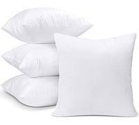 Utopia Bedding Relleno de Cojín 45 x 45 cm (4 Unidades), Fibra Virgen Siliconada, Almohadas de Sofá (Blanco)