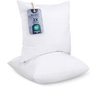 Utopia Bedding Relleno de Cojín 65 x 65 cm (2 Unidades), Fibra Virgen Siliconada, Almohadas de Sofá (Blanco)