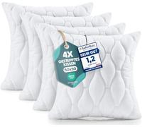 Utopia Bedding Relleno de Cojín Acolchada, Almohadas de Sofá (4, Blanco, 50x50 cm)