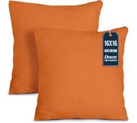 Utopia Bedding - Relleno de Cojines Decorativos para Interior, para Cama y sofá, Paquete de 2, Color Naranja, 40,6 x 40,6 cm