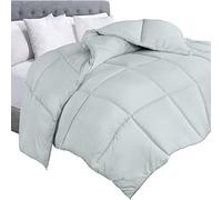 Utopia Bedding Relleno de edredón - Edredón Acolchado con pestañas en Las Esquinas - Edredón Alternativo Cosido en Caja (Queen, Gris Claro) (UB2475)