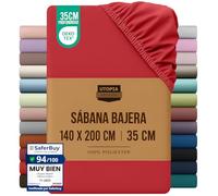 Utopia Bedding Sabana Bajera 140x200 - Rojo