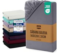 Utopia Bedding Sabana Bajera 140x200x30 cm - Gris - (Cama 140)