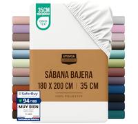 Utopia Bedding Sabana Bajera 180x200 - Blanco
