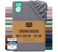 Utopia Bedding Sabana Bajera 180x200 - Gris