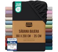 Utopia Bedding Sabana Bajera 180x200 - Negro