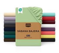 Utopia Bedding Sabana Bajera 180x200 - Verde Salvia - Certificado Oeko Tex - Bolsillo Profundo -Microfibra de Poliéster Cepillado (Cama 180)