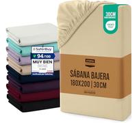 Utopia Bedding Sabana Bajera 180x200x30 cm - Beige - (Cama 180)