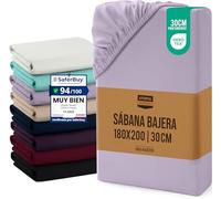 Utopia Bedding Sabana Bajera 180x200x30 cm - Lavanda -(Cama 160)