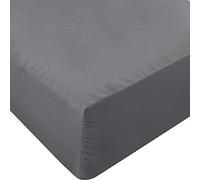 Utopia Bedding Sábana Bajera tamaño matrimonial, Bolsillo Profundo, Microfibra Suave, Resistente al Encogimiento y a la decoloración, fácil Cuidado, Solo 1 sábana Bajera (Gris)
