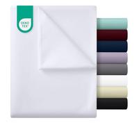 Utopia Bedding - Sábana Plana sin elástico - Cama 135-225 x 255 cm - Certificado Oeko-Tex - Poliéster Cepillado Suave - Microfibra - Sábana Plana - Blanco