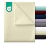 Utopia Bedding - Sábana Plana sin elástico - Cama 150-266 x 259 cm - Certificado Oeko-Tex - Poliéster Suave Cepillado - Microfibra - Sábana Plana - Beige