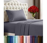 Utopia Bedding Sábanas tamaño Individual XL, Ropa de Cama de 3 Piezas, Microfibra cepillada, Resistente al Encogimiento y a la decoloración, fácil Cuidado (Individual XL, Gris)