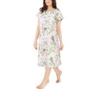 Utopia Care Bata de Hospital para Mujer, Suave, cómoda y Elegante, Gris Floral, S-M