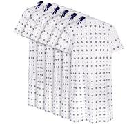 Utopia Care - Traje de hospital, mezcla de algodón, lazo en la espalda, se adapta a tamaños de hasta 2XL (6 unidades) - Azul - Large