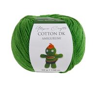 Utopia Crafts Amigurumi Cotton DK Yarn for Crochet and Knitting 50% Cotton, 50% Acrylic Blended, 50g (1, Medium Green)