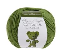 Utopia Crafts Amigurumi Cotton DK Yarn for Crochet and Knitting 50% Cotton, 50% Acrylic Blended, 50g (1, Olive Green